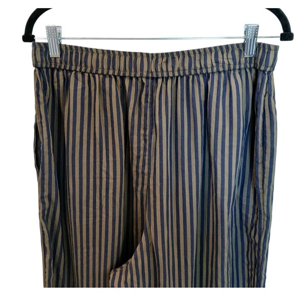 Anthropologie The Wren Boxer Trousers Striped Pull On Pants Size Large - Picture 6 of 12